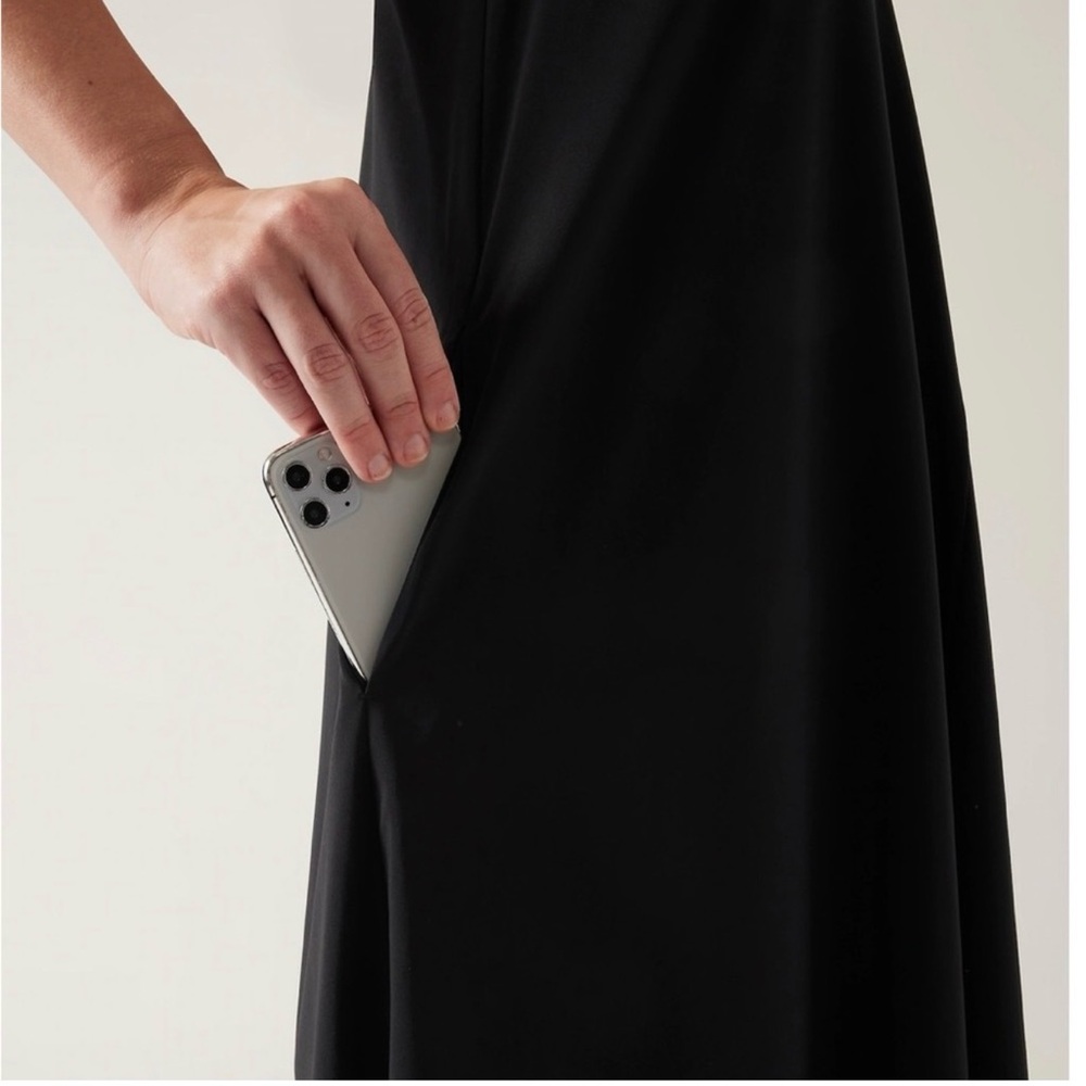Athleta Elegant Black High Low Dress - Picture 5 of 5